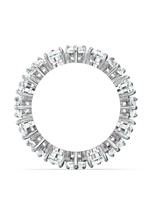 Swarovski Pear ring met kristal - detail 2 zilver