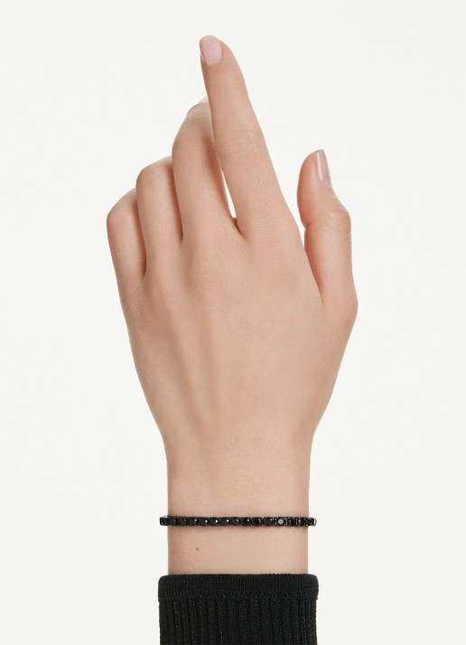 Swarovski Re Matrix armband met kristal M - voorkant 2 zwart
