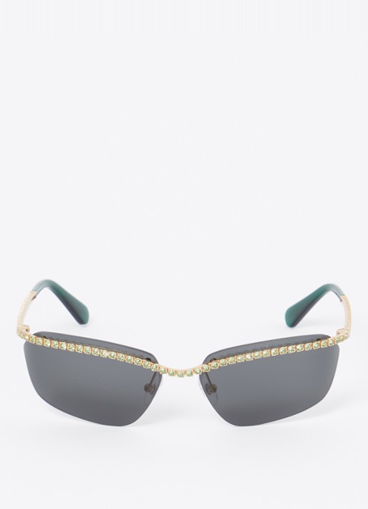 Swarovski Retro zonnebril SK7001 - detail groen