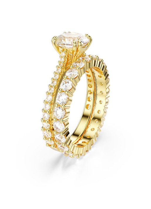 Swarovski Stilla Double ring verguld 52 - detail 2 goud