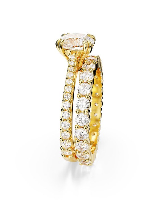 Swarovski Stilla Double ring verguld - detail 7 goud