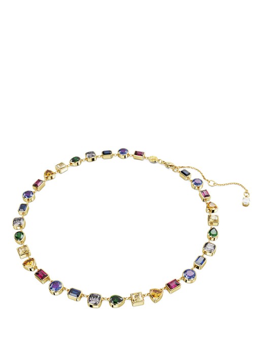Swarovski Stilla ketting verguld - voorkant 4 goud