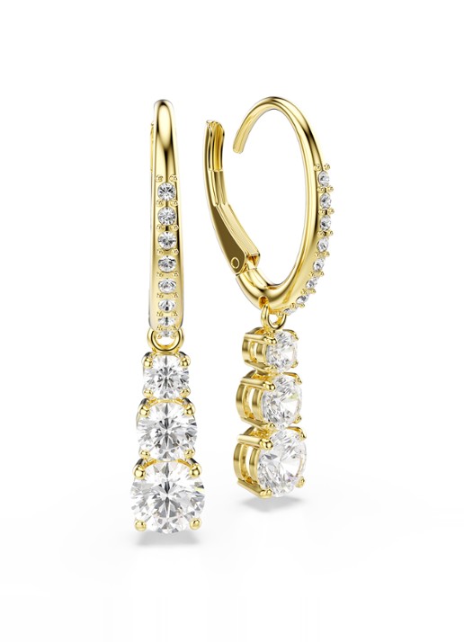 Swarovski Stilla oorringen met zirkonia - detail 2 goud