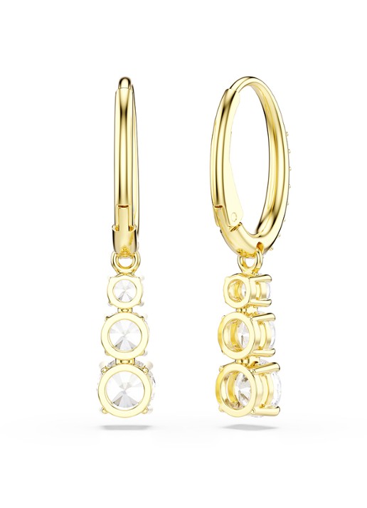 Swarovski Stilla oorringen met zirkonia - detail 3 goud
