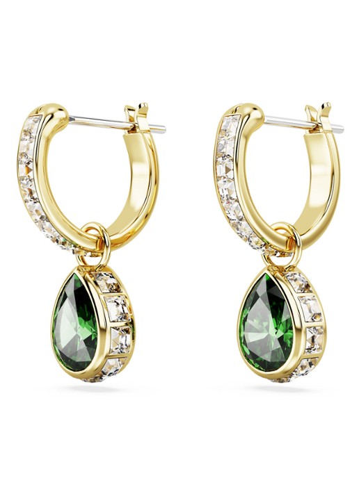 Swarovski Stilla oorringen verguld - detail 3 groen