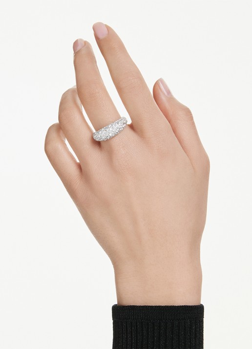 Swarovski Sublima ring met zirkonia 60 - voorkant 5 zilver