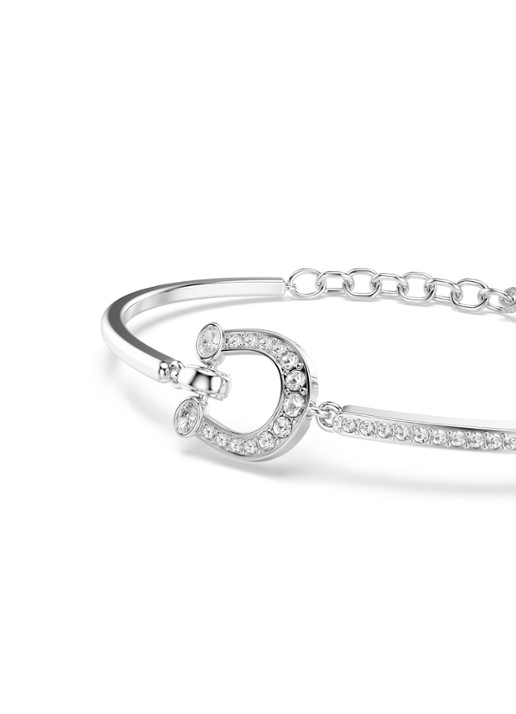 Swarovski Symbolica bangle met kristal - detail 4 zilver