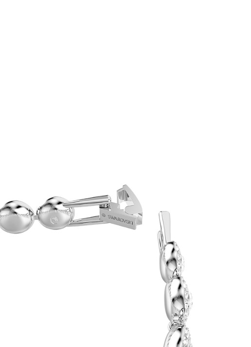 Swarovski Una armband met kristal M - detail 3 zilver