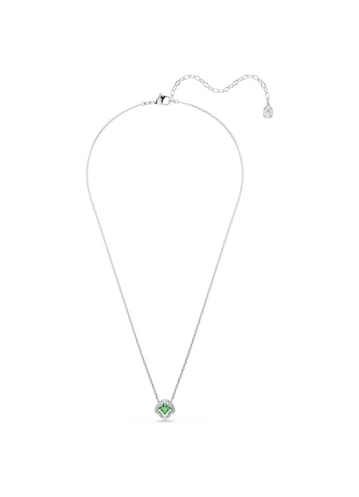 Swarovski Una ketting met kristal - detail zilver