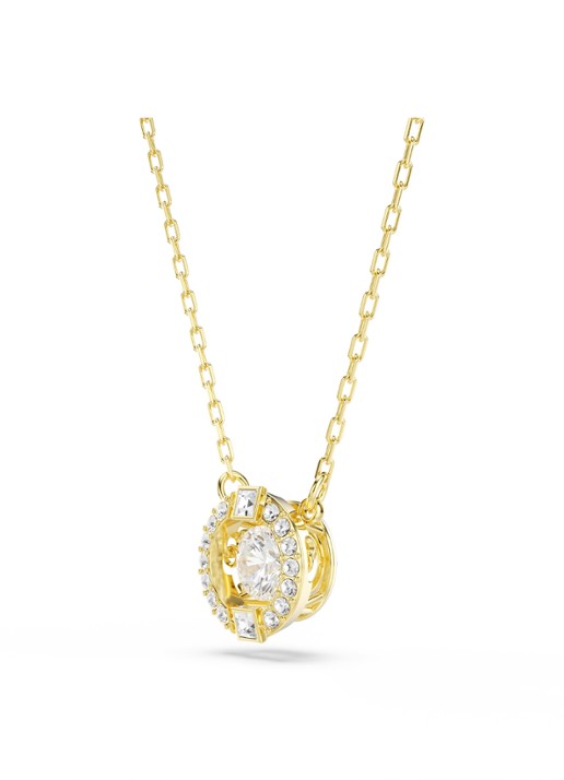 Swarovski Una ketting met kristal - detail 3 goud