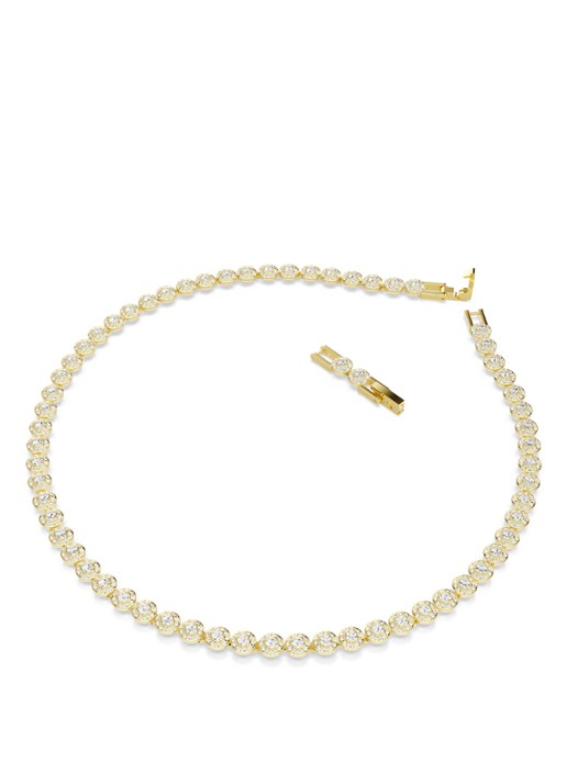 Swarovski Una ketting verguld - detail goud