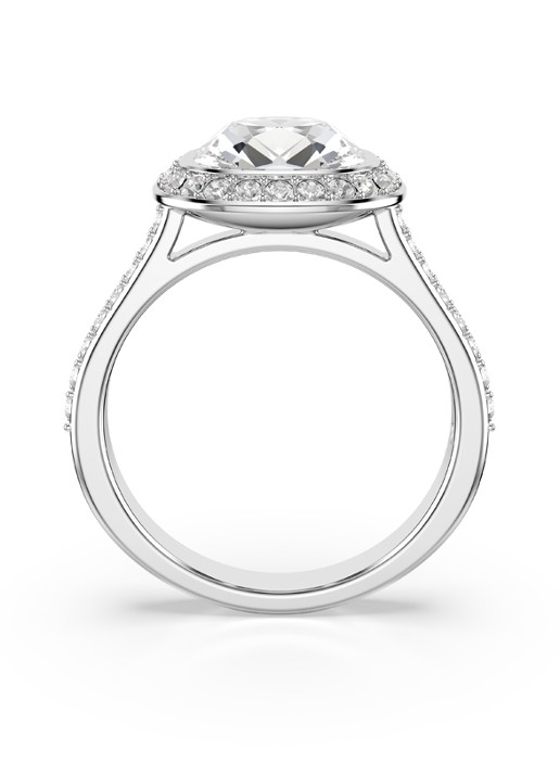 Swarovski Una ring met kristal 60 - detail 2 zilver