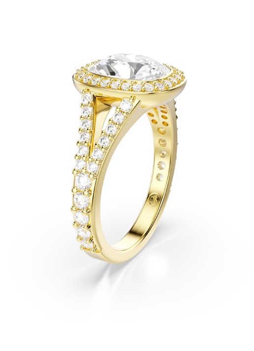 Swarovski Una ring verguld 55 - detail goud