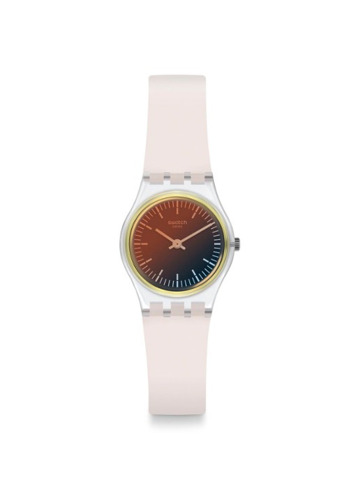 Swatch Ultra Golden horloge LK391 - voorkant 2 lichtroze