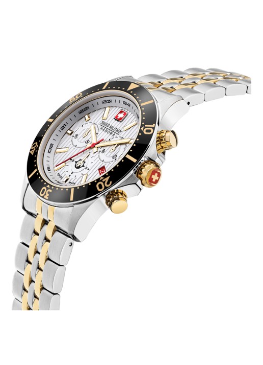 Swiss Military Hanowa Flagship X Chrono horloge SMWGI2100760 - voorkant 2 zilver