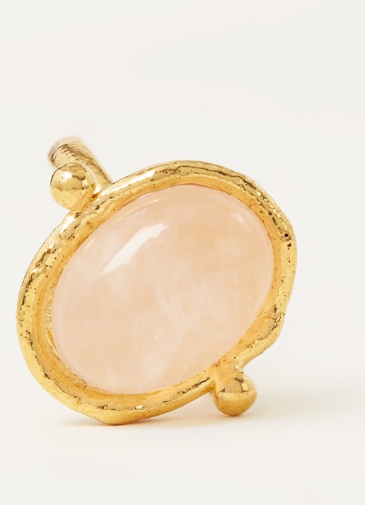 Sylvia Toledano Petite Ovale ring verguld - voorkant 2 goud