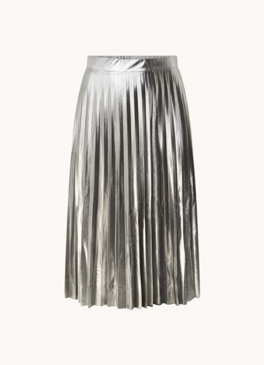 Taifun Midirok met plissé en metallic finish - voorkant zilver