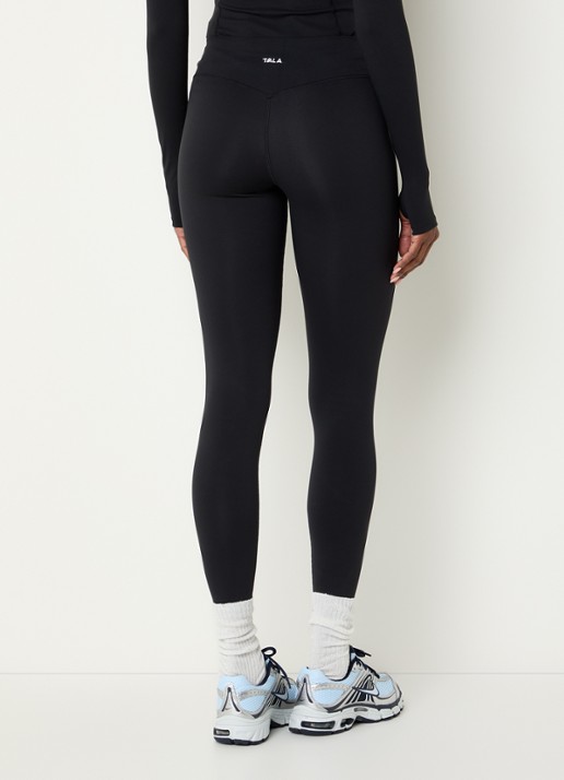 TALA Dayflex high waist skinny fit trainingslegging met logo - achterkant zwart