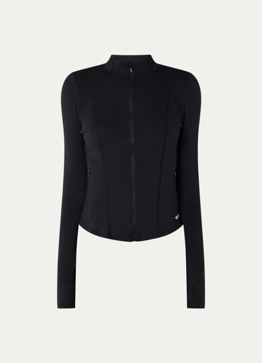 TALA Dayflex sweatvest met ritszakken - voorkant 3 zwart