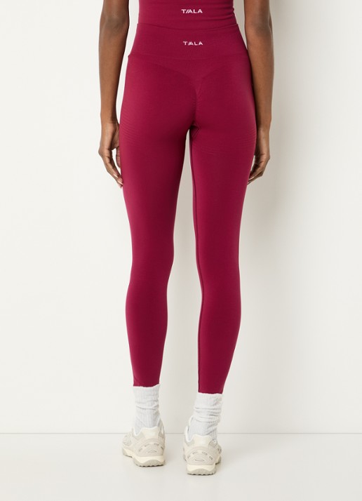 TALA Sculpt Seamless high waist skinny fit trainingslegging - achterkant 5 kersenrood
