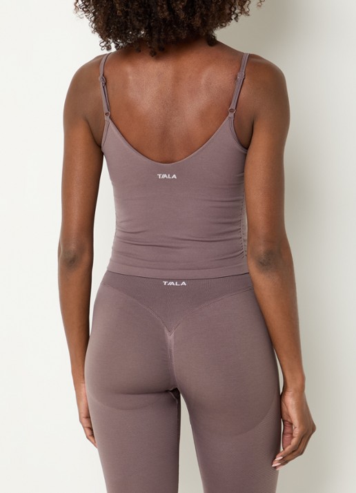 TALA Sculpt Seamless singlet met light support - achterkant 3 lichtbruin