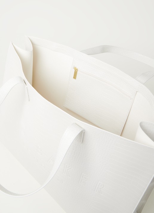 Ted Baker Alicon shopper met crocostructuur - detail 2 creme