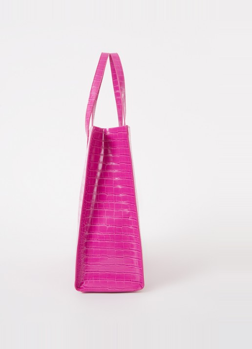 Ted Baker Alicon shopper met crocostructuur - detail 3 oudroze