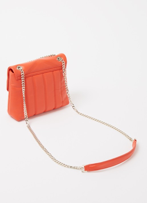 Ted Baker Ayalina schoudertas van quilted leer - achterkant 4 oranjerood