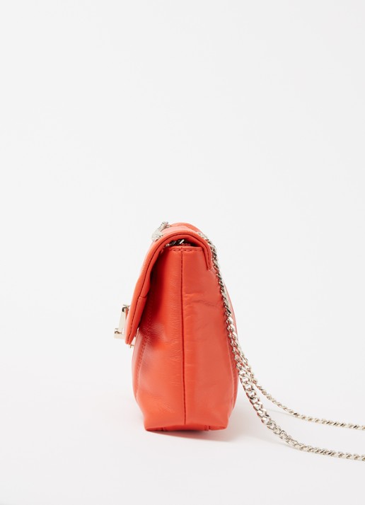 Ted Baker Ayalina schoudertas van quilted leer - detail 2 oranjerood