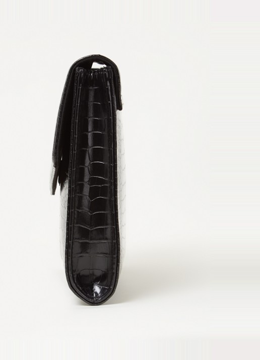 Ted Baker Crocey clutch met crocostructuur - detail 2 zwart