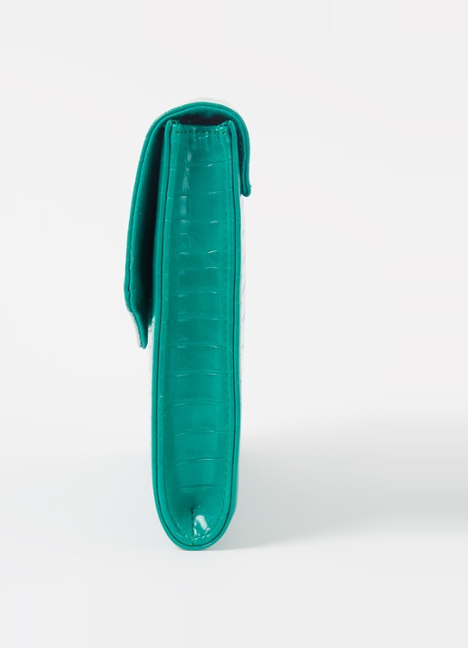 Ted Baker Crocey clutch met crocostructuur - detail 4 groen