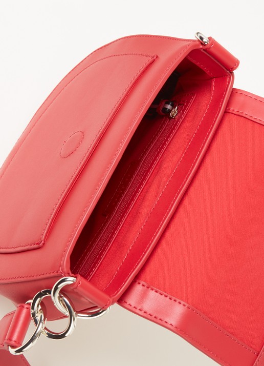 Ted Baker Darcell crossbodytas van leer  - detail 2 steenrood