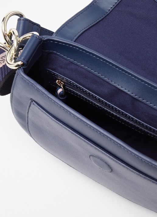 Ted Baker Darcell crossbodytas van leer  - detail 3 blauw