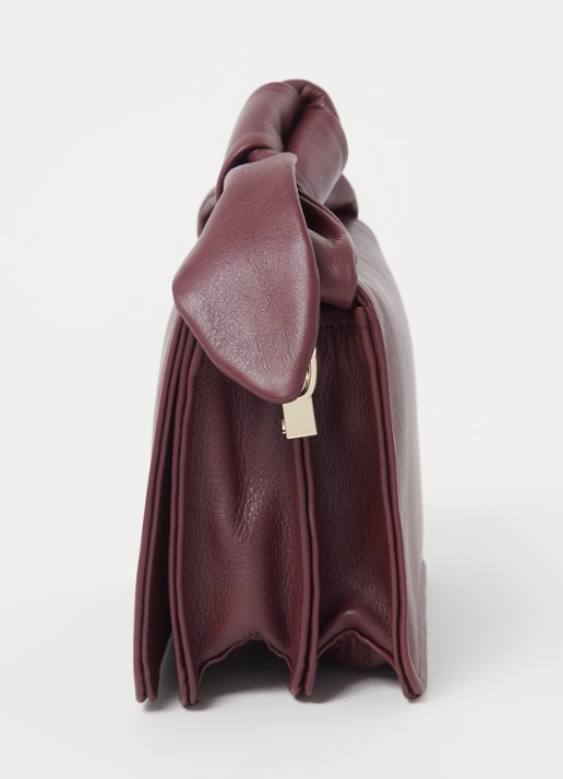 Ted Baker Niyah Mini handtas van leer - detail 3 aubergine