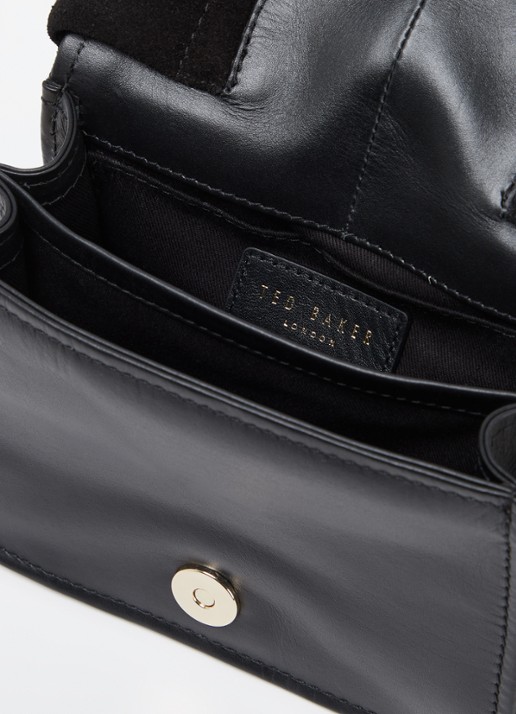 Ted Baker Niyah Mini handtas van leer - detail 2 diepzwart