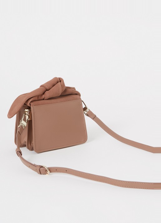 Ted Baker Niyah Mini handtas van leer - achterkant 2 hazelnootbruin