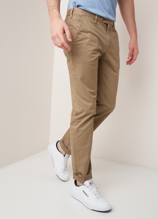 Ted Baker Seenchi classic fit chino met stretch - detail 3 beige
