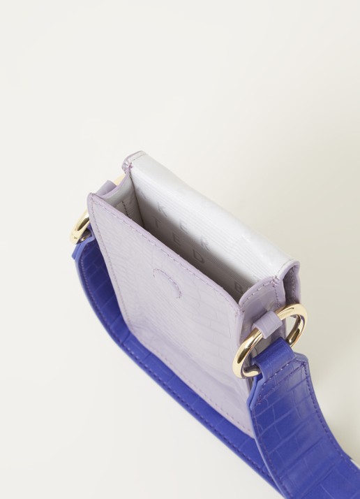 Ted Baker Shamimm mini bag met crocostructuur - detail lila