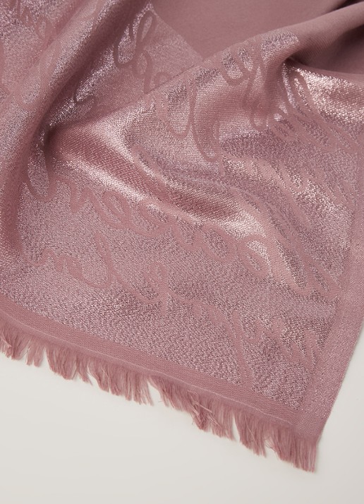 Ted Baker Teddiee sjaal met lurex 180 x 75 cm - detail roze