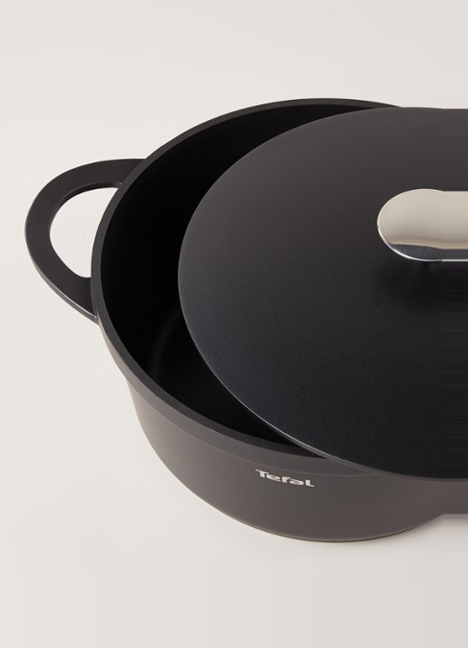 Tefal Trattoria Braadpan Ø28 cm - detail zwart