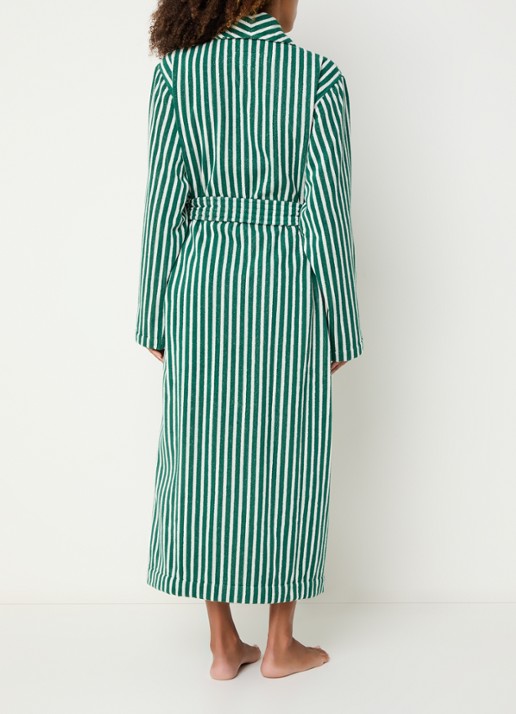 TEKLA Badjas met opgestikte zakken - unisex - achterkant 4 groen