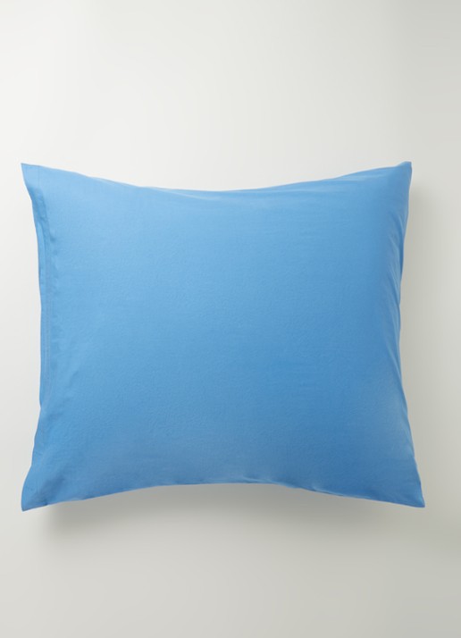 TEKLA Kussensloop van  katoen perkal - voorkant 2 blauw