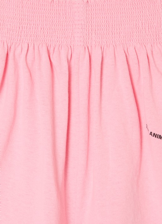 The Animals Observatory Ostrich loose fit korte broek met print - detail 5 roze