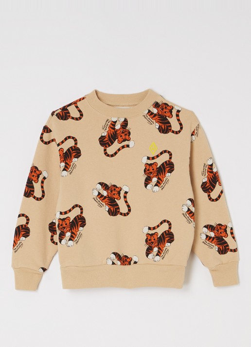 The Animals Observatory Sweater met print - voorkant zand
