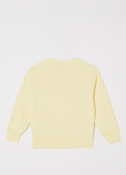 The Animals Observatory Sweater met print - voorkant 3 lichtgeel