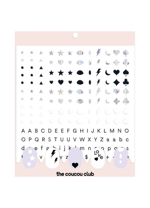 The Coucou Club Coucou Nail Art The Basic Sheet - nagelstickers - voorkant undefined