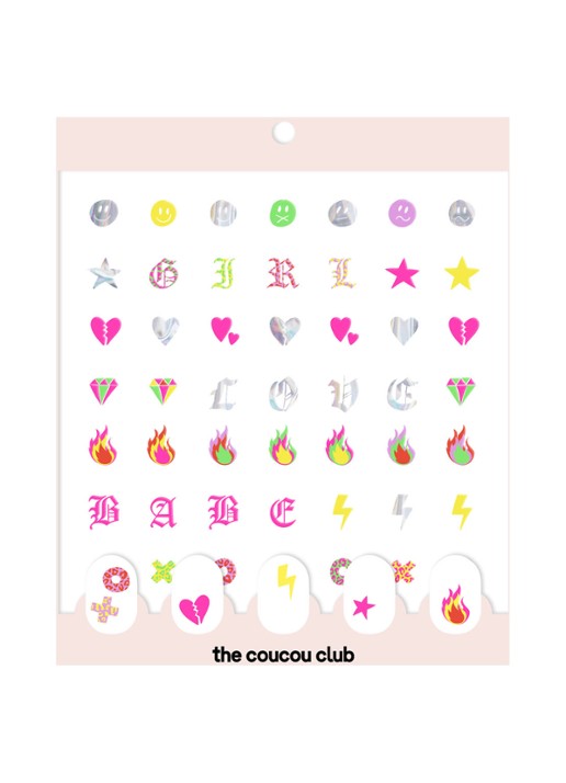 The Coucou Club Coucou Nail Art The LAKWERK Sheet - nagelstickers - voorkant 3 undefined