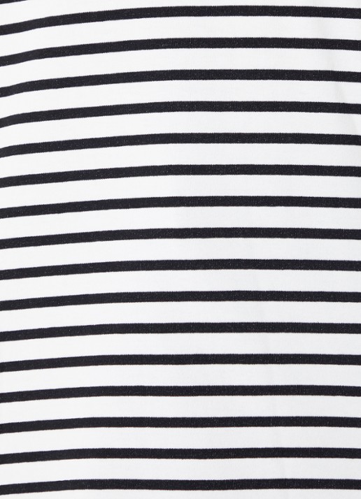 The Frankie Shop Cody longsleeve met borstzak en streepprint - detail 2 zwart