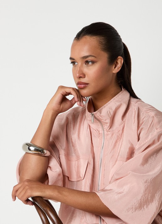 The Frankie Shop Elenna bangle - voorkant 2 zilver