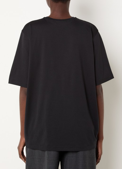 The Frankie Shop Harper T-shirt met ronde hals - achterkant zwart